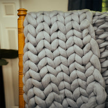 Load image into Gallery viewer, Grey Chunky Wool Knit