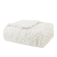 Load image into Gallery viewer, Plush Luxury Throw, Ivory
